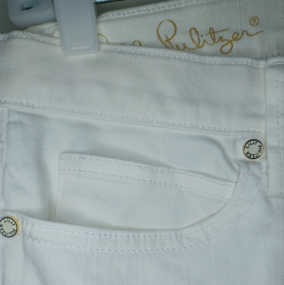 Lilly Pulitzer White Jeans with Fringe Hem - Picture 5 of 13